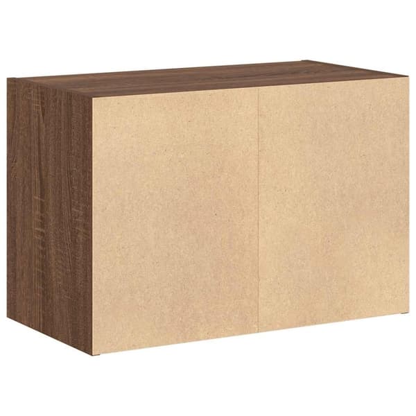 vidaXL Skap med 2 skuffer brun eik 60x31x40 cm konstruert tre