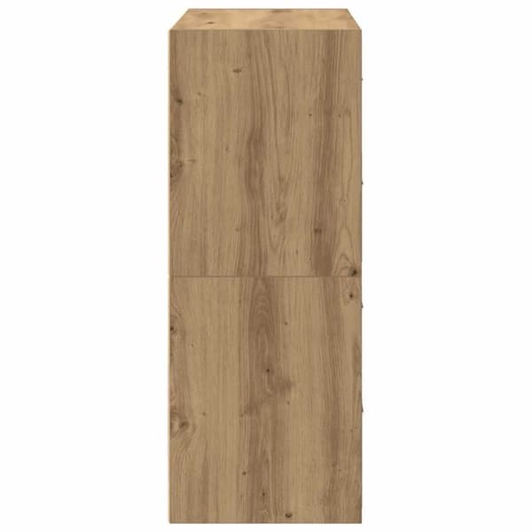 vidaXL Skåp med 2 lådor 2 st ek 60x31x40 cm konstruerat trä