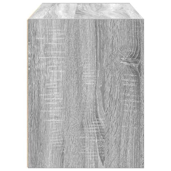 vidaXL skab med 2 skuffer 60x31x40 cm konstrueret træ grå sonoma-eg