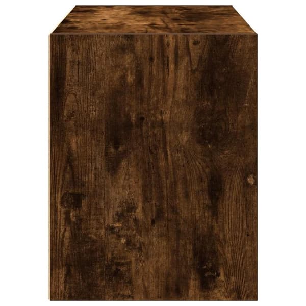 vidaXL skab med 2 skuffer 60x31x40 cm røget egetræsfarve