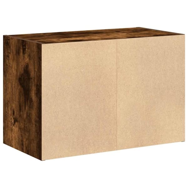 vidaXL skab med 2 skuffer 60x31x40 cm røget egetræsfarve