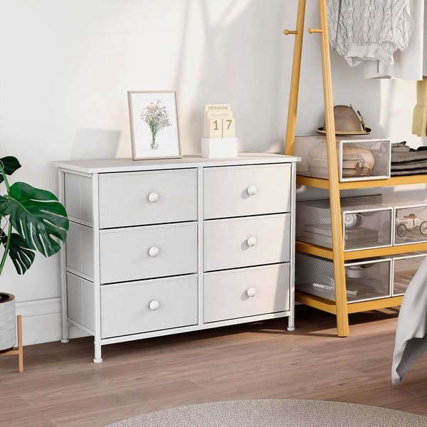Max Home Lipasto Jossa 6 Kangaslaatikkoa