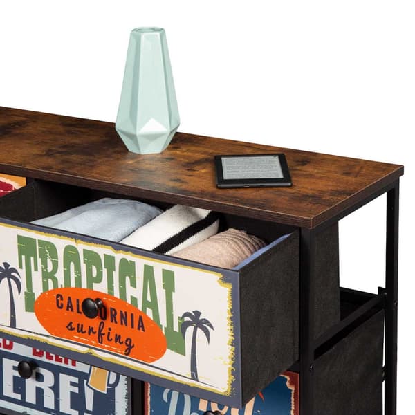Max Home Vintage-retro Kommode Med 11 Stofskuffer