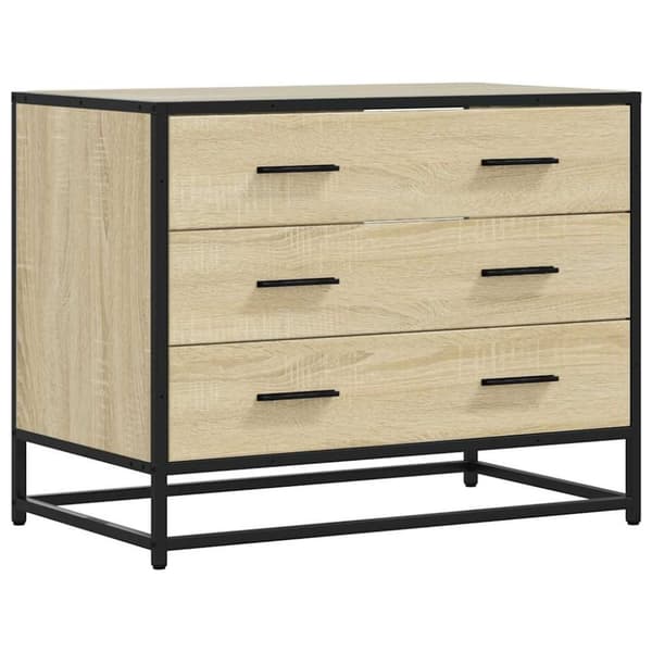 vidaXL Kommode sonoma eik 70x41x56 cm konstruert tre
