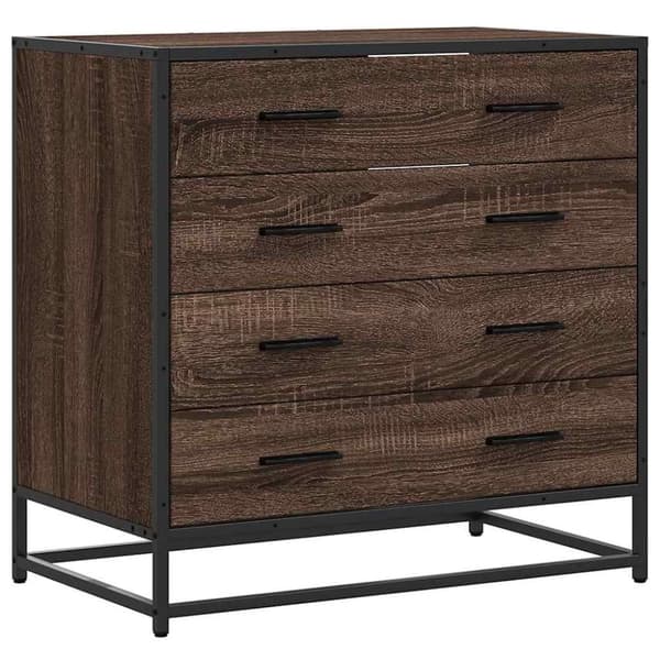 vidaXL Laatikosto ruskea tammi 70x41x70 cm tekninen puu