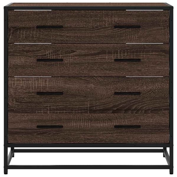 vidaXL Laatikosto ruskea tammi 70x41x70 cm tekninen puu