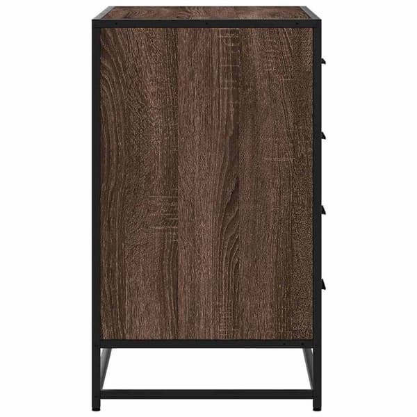 vidaXL Laatikosto ruskea tammi 70x41x70 cm tekninen puu