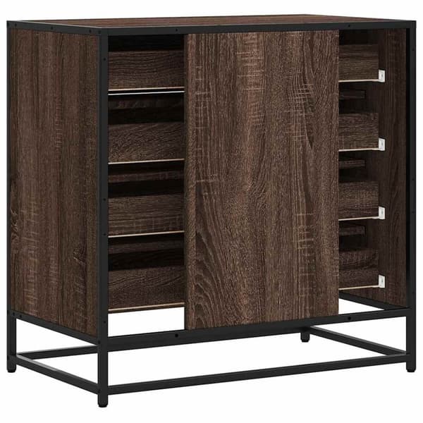 vidaXL Laatikosto ruskea tammi 70x41x70 cm tekninen puu