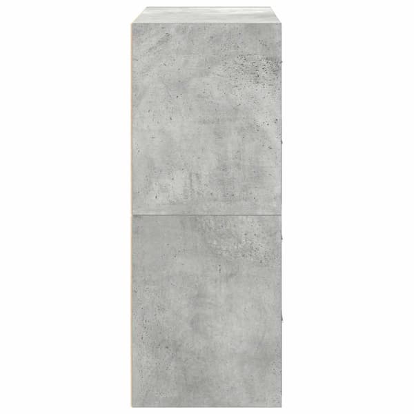 vidaXL skabe med 2 skuffer 2 stk. 60x31x40 cm konstrueret træ betongrå