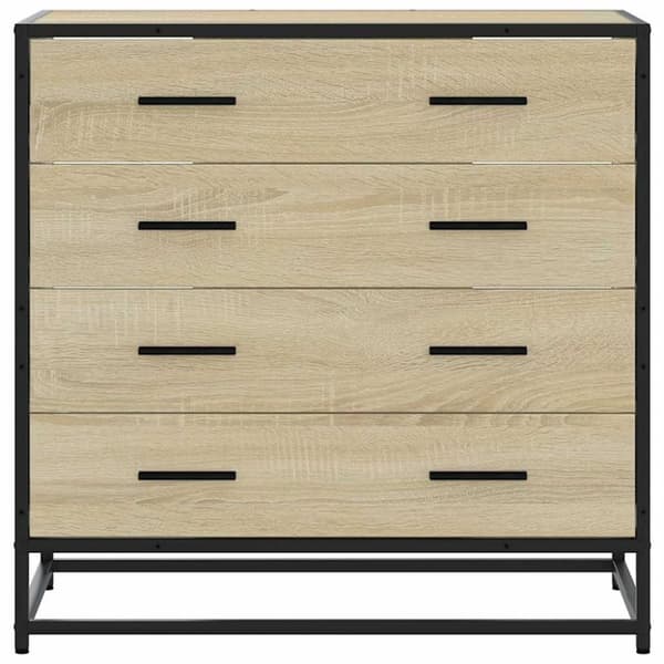 vidaXL Kommode sonoma eik 70x41x70 cm konstruert tre
