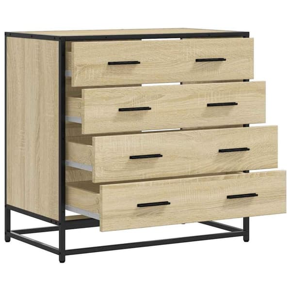 vidaXL Kommode sonoma eik 70x41x70 cm konstruert tre