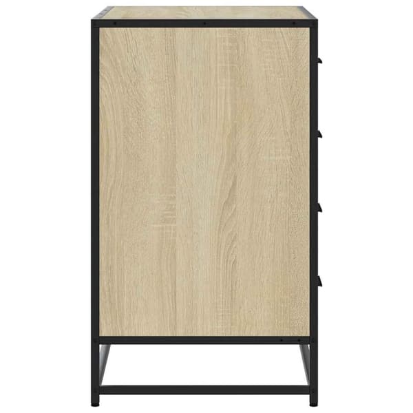 vidaXL Kommode sonoma eik 70x41x70 cm konstruert tre