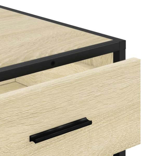 vidaXL Kommode sonoma eik 70x41x70 cm konstruert tre