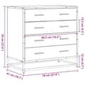 Miniatyrbilde 11 av 11: vidaXL Kommode sonoma eik 70x41x70 cm konstruert tre