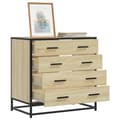 Miniatyrbilde 2 av 11: vidaXL Kommode sonoma eik 70x41x70 cm konstruert tre