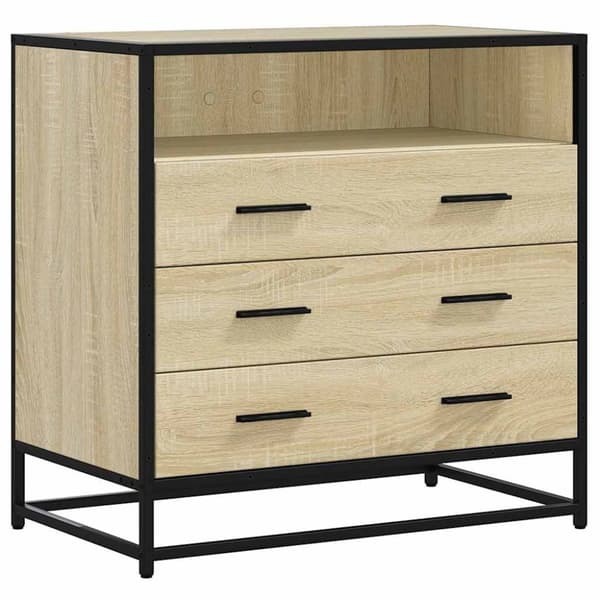 vidaXL Byrå sonoma-ek 70x41x70 cm konstruerat trä
