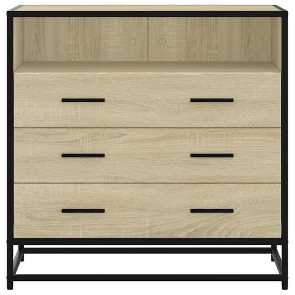 vidaXL Byrå sonoma-ek 70x41x70 cm konstruerat trä