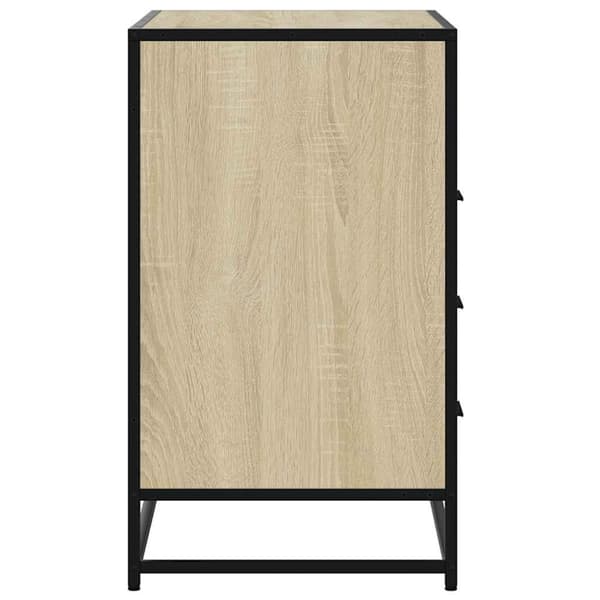 vidaXL Byrå sonoma-ek 70x41x70 cm konstruerat trä