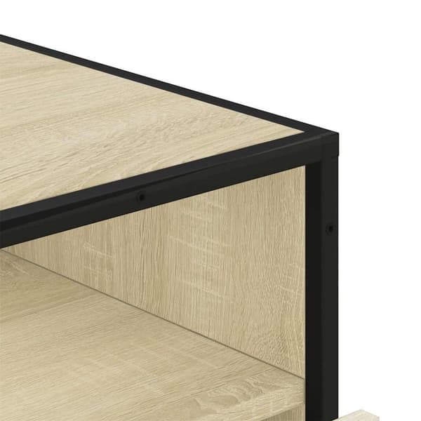vidaXL Byrå sonoma-ek 70x41x70 cm konstruerat trä