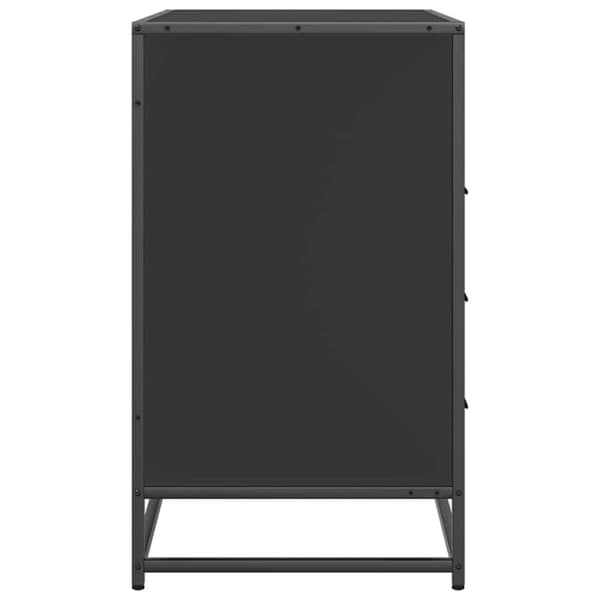 vidaXL Kommode svart 70x41x70 cm konstruert tre