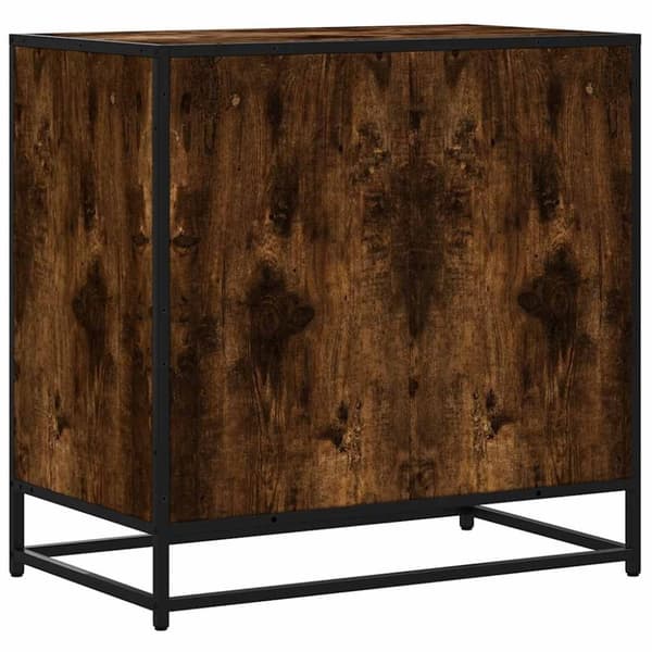 vidaXL Lådskåp rökfärgad ek 70x41x70 cm konstruerat trä