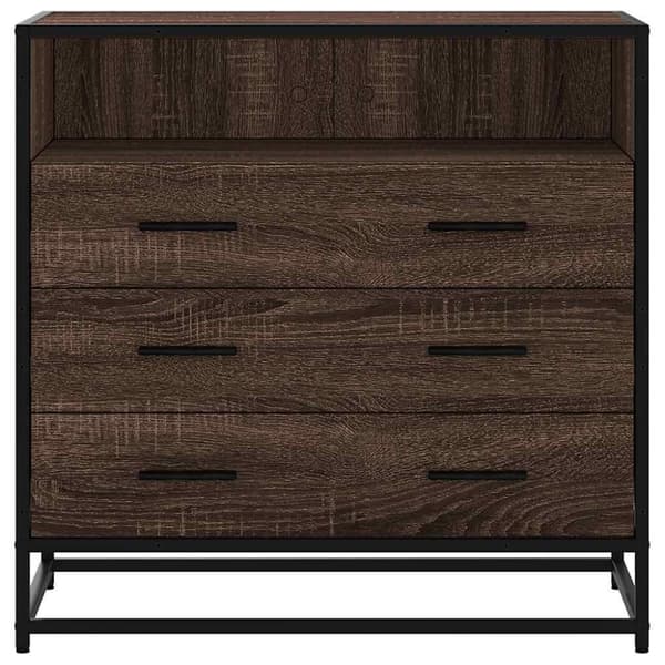 vidaXL kommode 70x41x70 cm konstrueret træ brun egetræsfarve