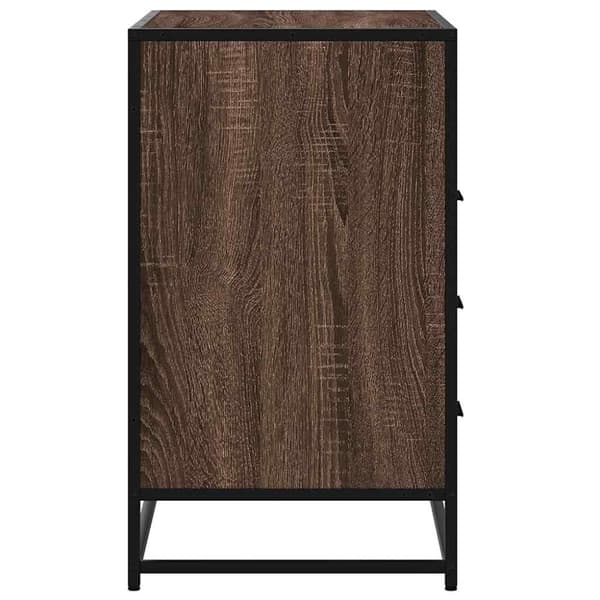 vidaXL kommode 70x41x70 cm konstrueret træ brun egetræsfarve