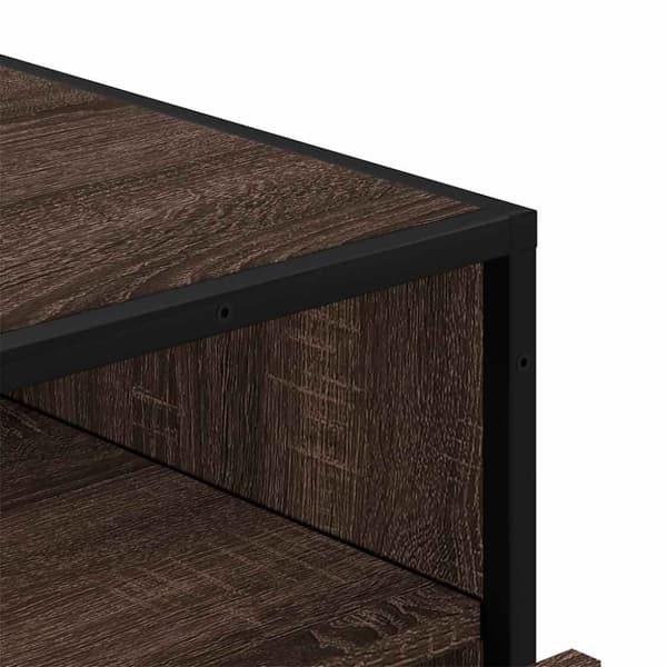 vidaXL kommode 70x41x70 cm konstrueret træ brun egetræsfarve