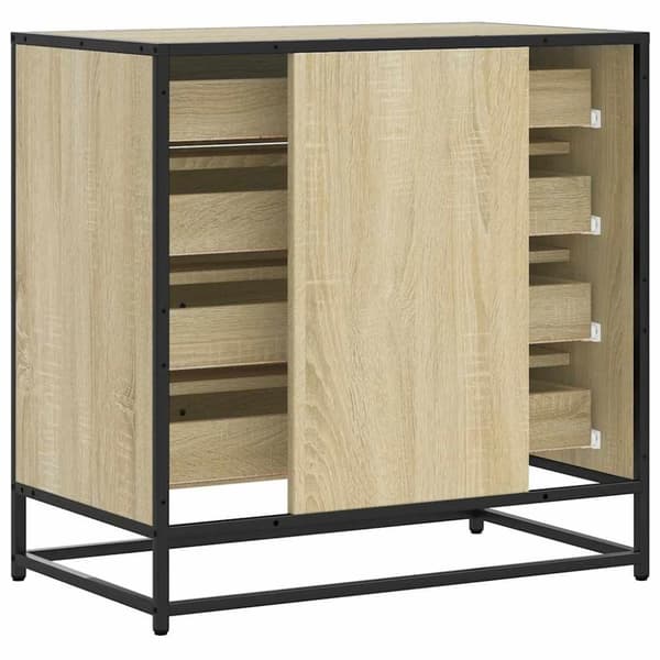 vidaXL Laatikosto sonoma-tammi 70x41x70 cm tekninen puu