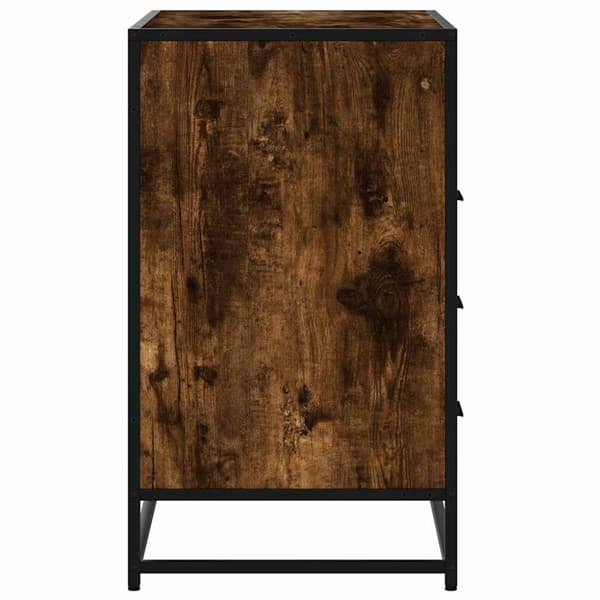 vidaXL kommode 70x41x70 cm konstrueret træ røget egetræsfarve