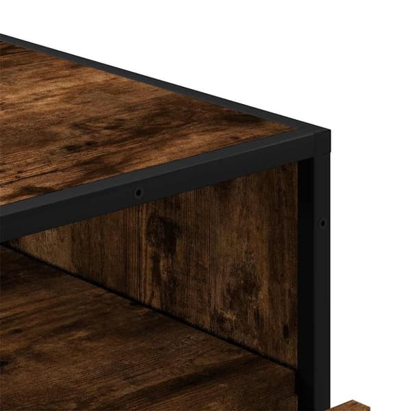 vidaXL kommode 70x41x70 cm konstrueret træ røget egetræsfarve
