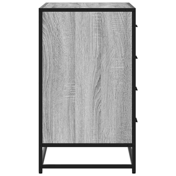 vidaXL kommode 70x41x70 cm konstrueret træ grå sonoma-eg