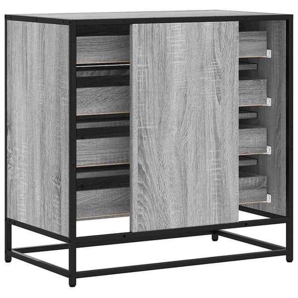 vidaXL kommode 70x41x70 cm konstrueret træ grå sonoma-eg