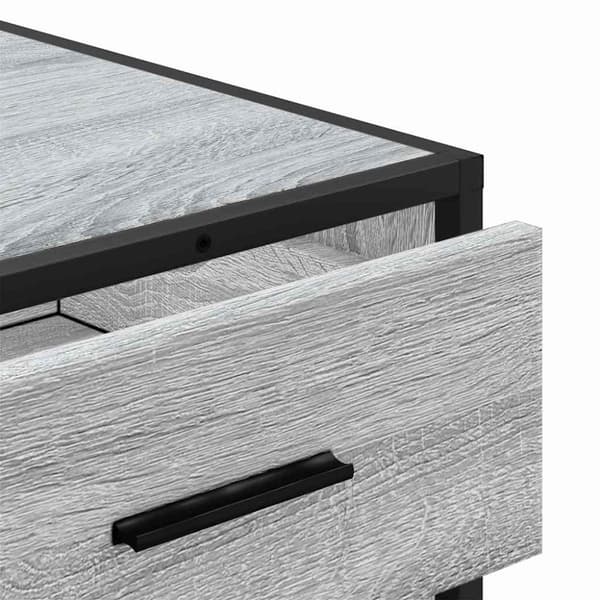 vidaXL kommode 70x41x70 cm konstrueret træ grå sonoma-eg
