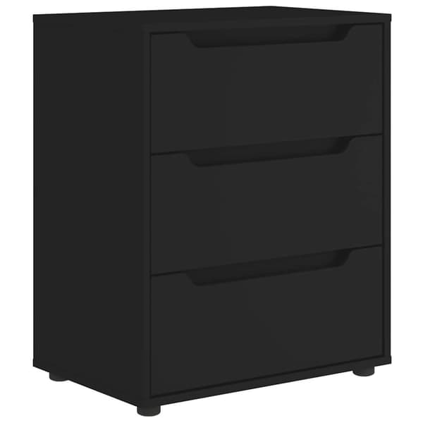 vidaXL skænk VISNES 60x40x73 cm konstrueret træ sort