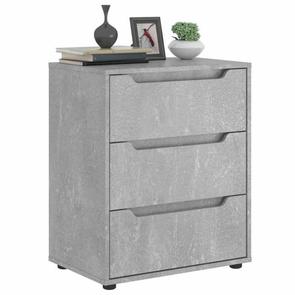 vidaXL skænk VISNES 60x40x73 cm konstrueret træ betongrå