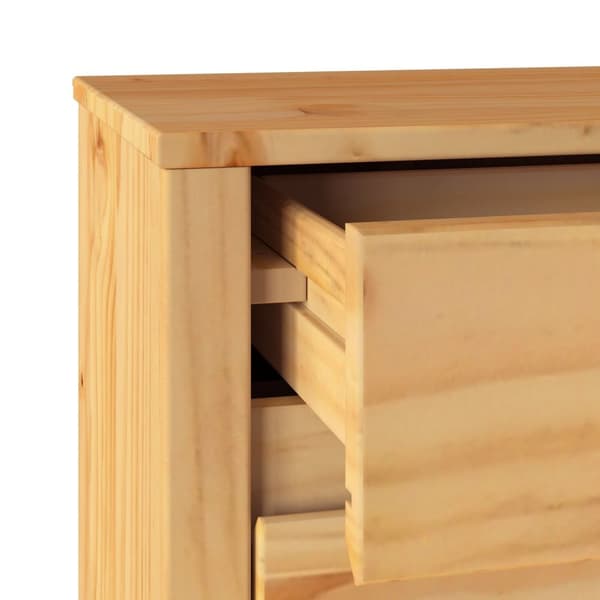 vidaXL Kommode ""DRAMMEN"" 111x43x73,5 cm Massivt Furutre