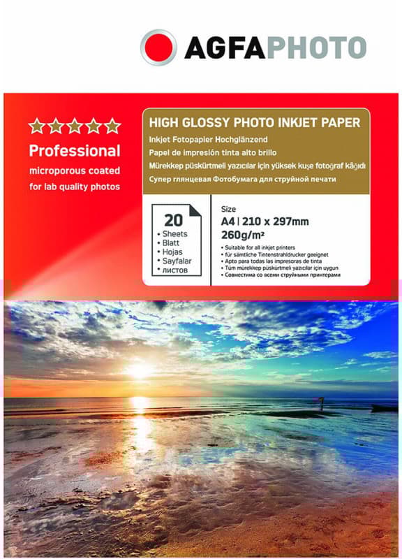Agfaphoto photo paper A4 Professional High Glossy 260g 20 sheets