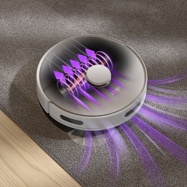 Philips HomeRun 3000 Series Aqua Wet and dry cleaning robot XU3000/02, charging station, HomeRun app, Beluga metal color