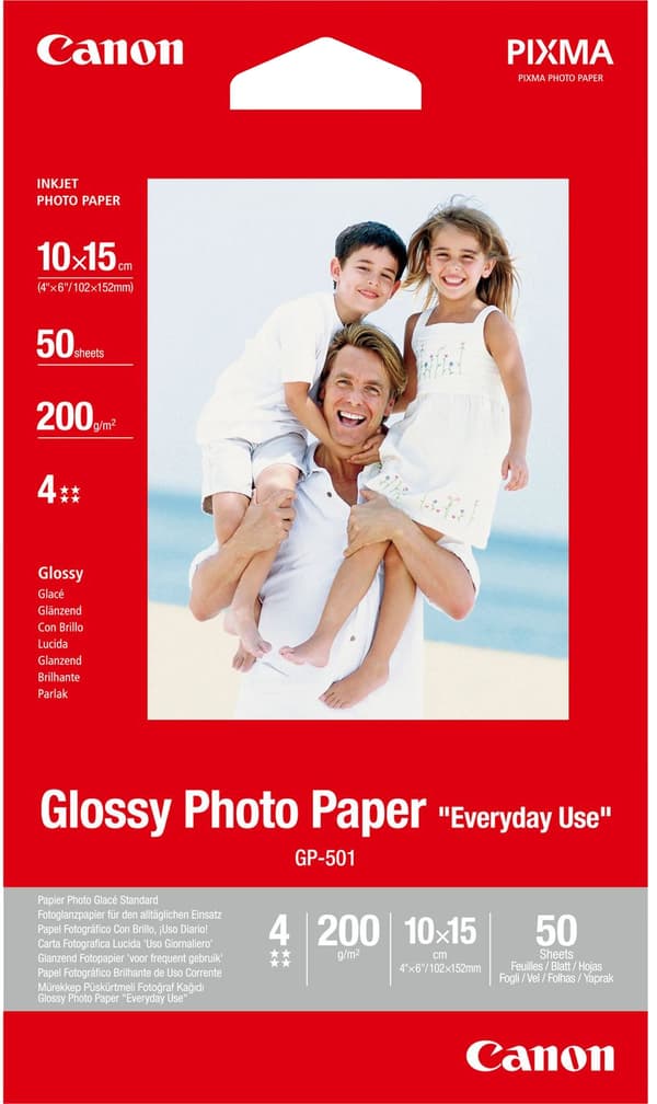 PHOTO PAPER GLOSSY/GP-501 4X6 50