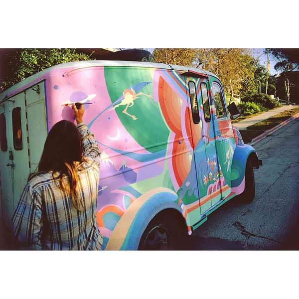 Divine Glen Chase Truck Paint La Jolla 1973 Flerfarvet