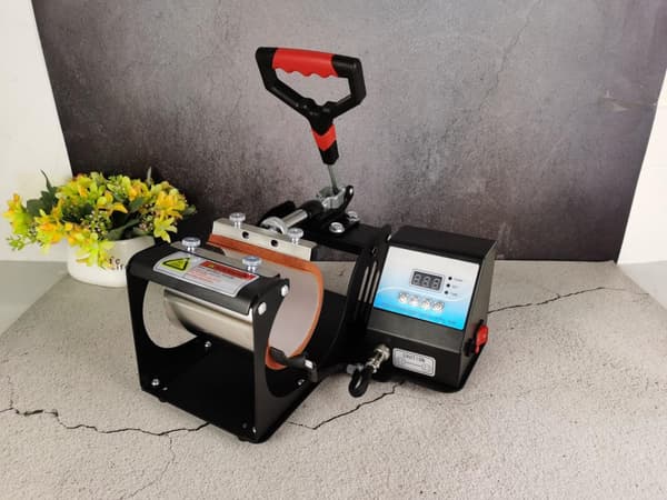 Mug Press Maskine, Dobbelt Display Digital Måler, Justerbar Temperatur, Passer til 11oz og 15oz Krus