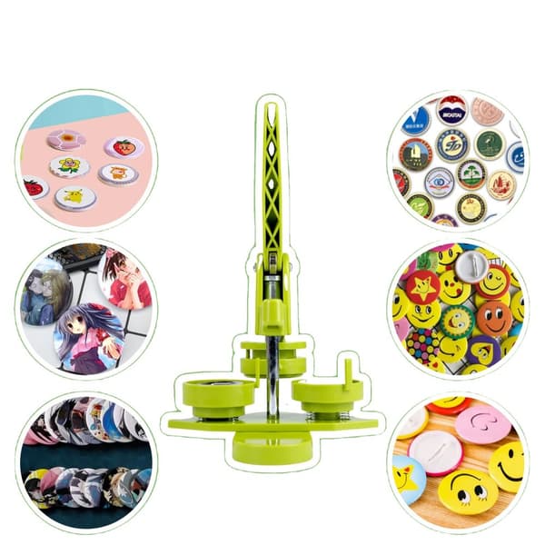 58 mm Nappipinnojen Valmistuskone, Helppokäyttöinen, Kestävä Rakenne, Täydellinen DIY-setti
