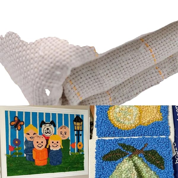 Päätuftauskangas, keltaiset merkit, kestävä polyesteri-puuvillasekoitus,3m x 5m, keltaiset viivat