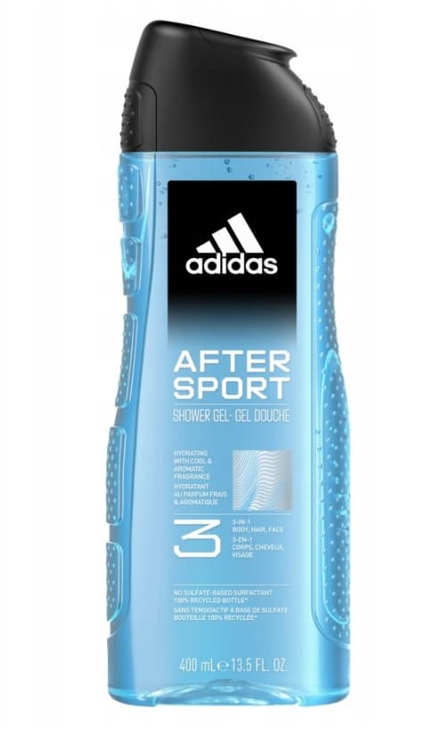 Adidas After Sport Duschtvål för män 400 ml (Importerat från Tyskland)
