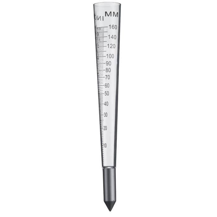 NATUR Pluviometer som ska fastna på marken - 100 ml - H 30,5 x Ø 4 cm