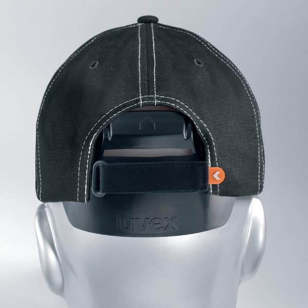 Stötskyddskeps UVEX U-cap svart 55-59cm