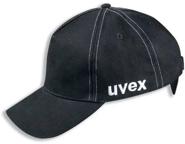 Stötskyddskeps UVEX U-cap svart 55-59cm