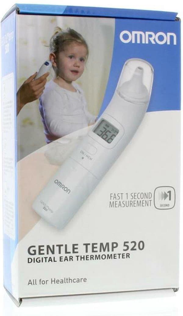 Omron Gentle Temp 520 -kontakti, valkoinen korva