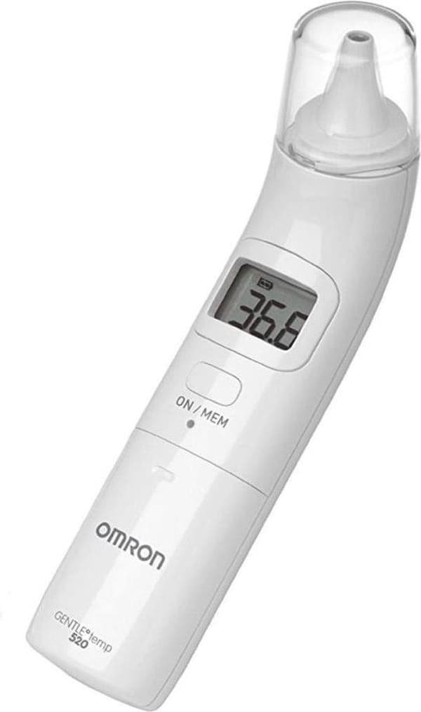 Omron Gentle Temp 520 -kontakti, valkoinen korva